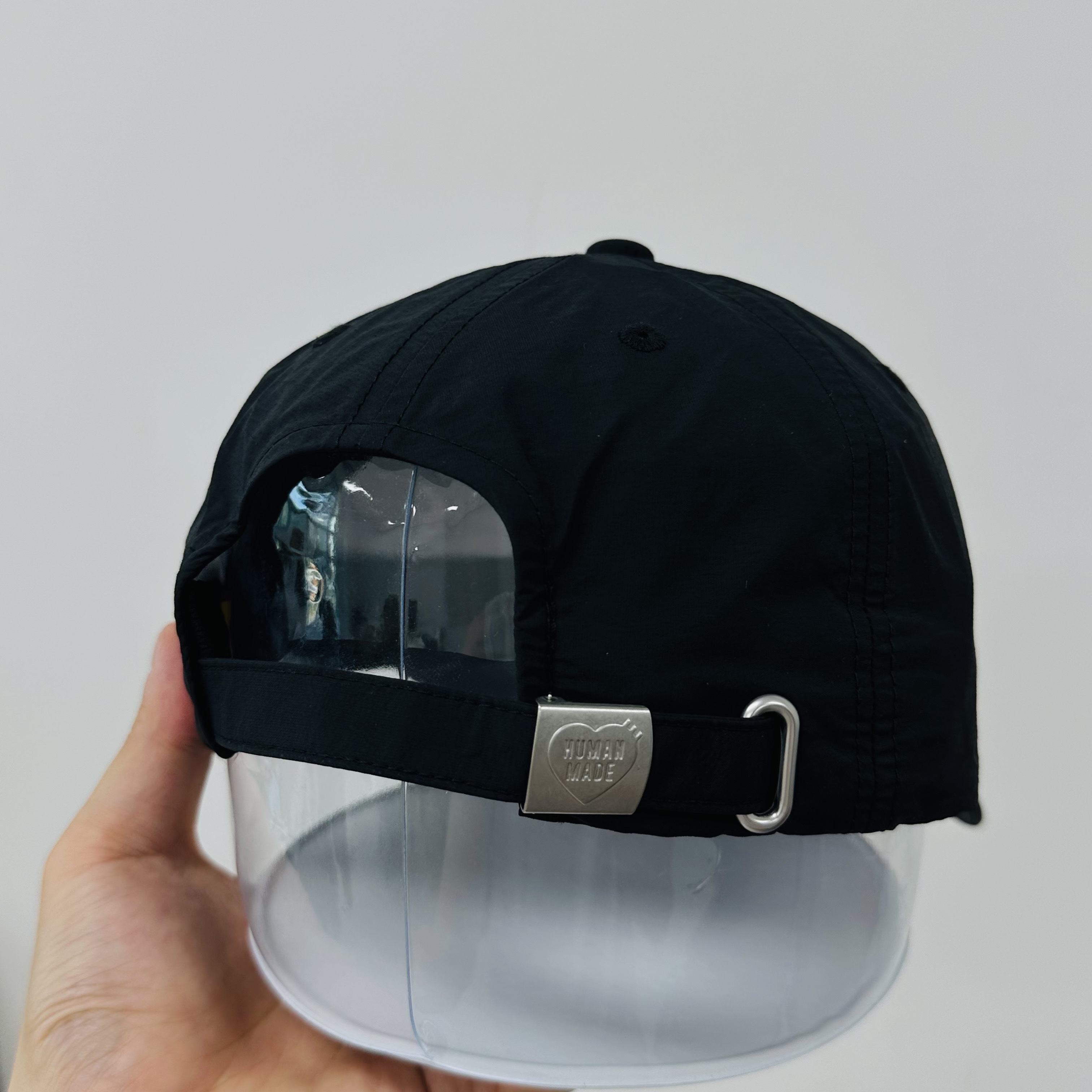 Human Made 5 Panel Nylon Cap Black 착용 스타일 - 2