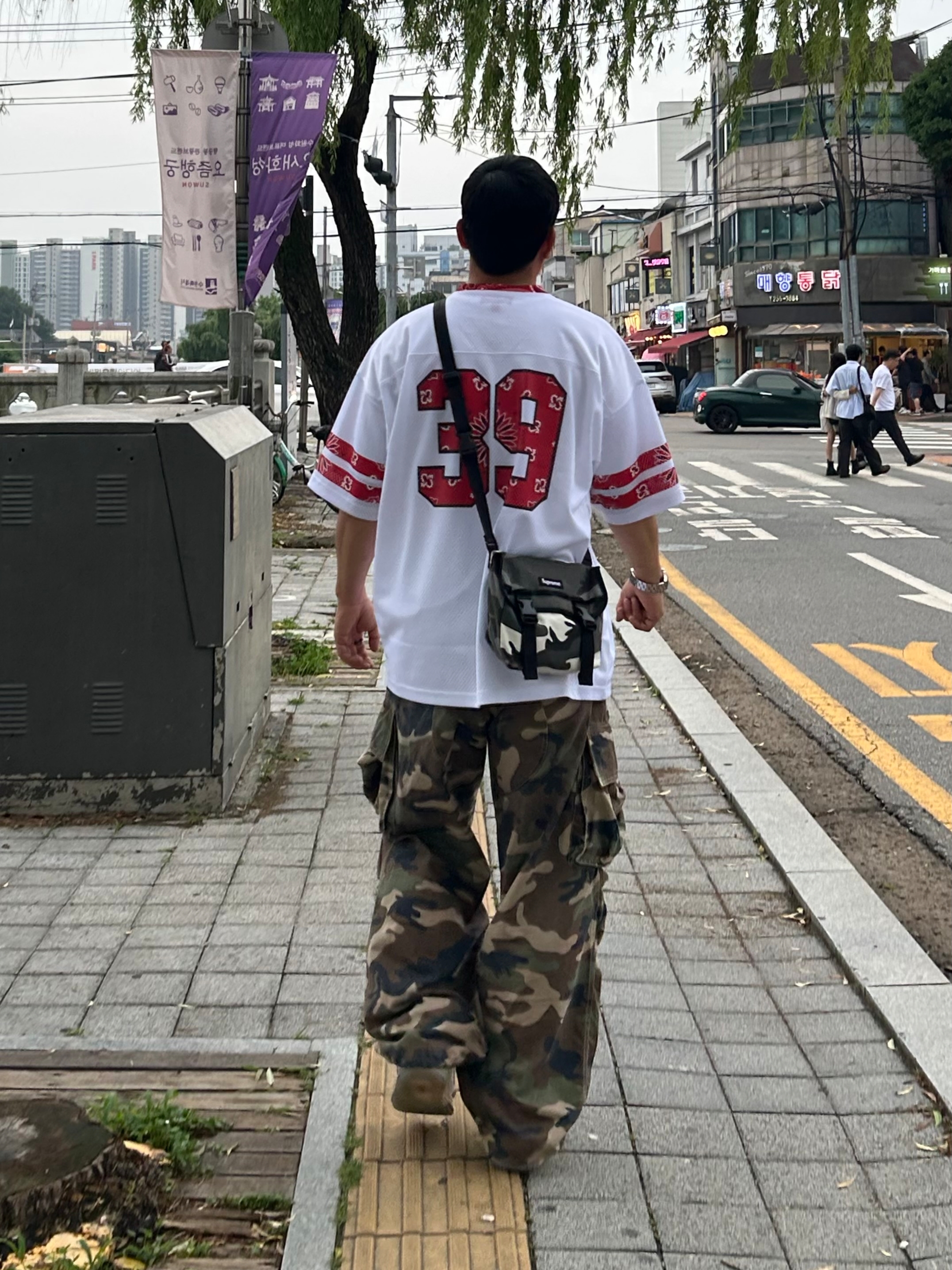Supreme Bandana Football Jersey White - 25SS, Jordan 3 Retro Seoul 2.0 착용 스타일 - 1