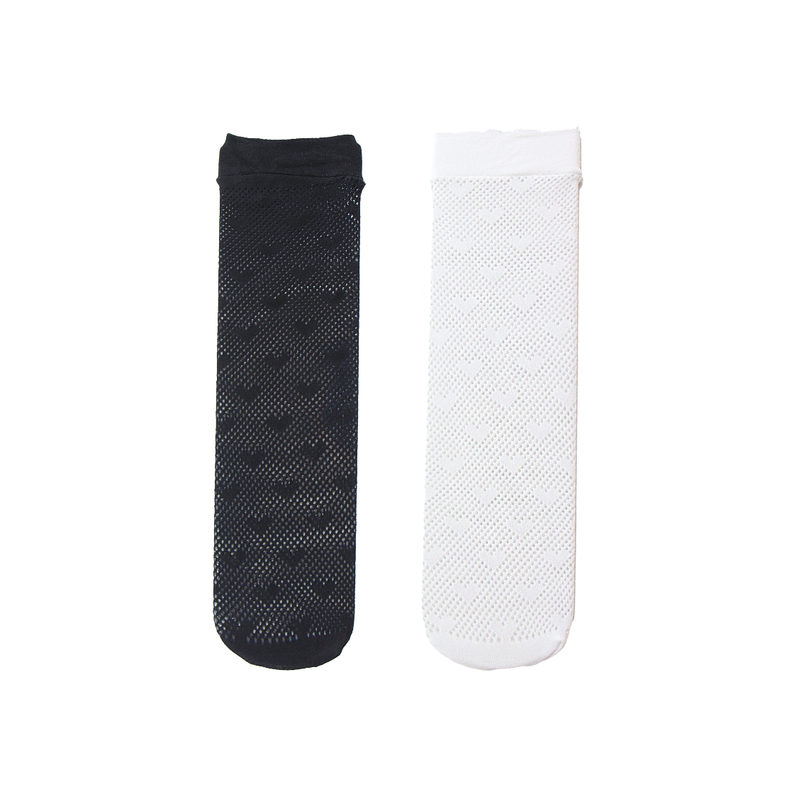 L0000049 Onnitella Heart Mesh Socks 2Colors