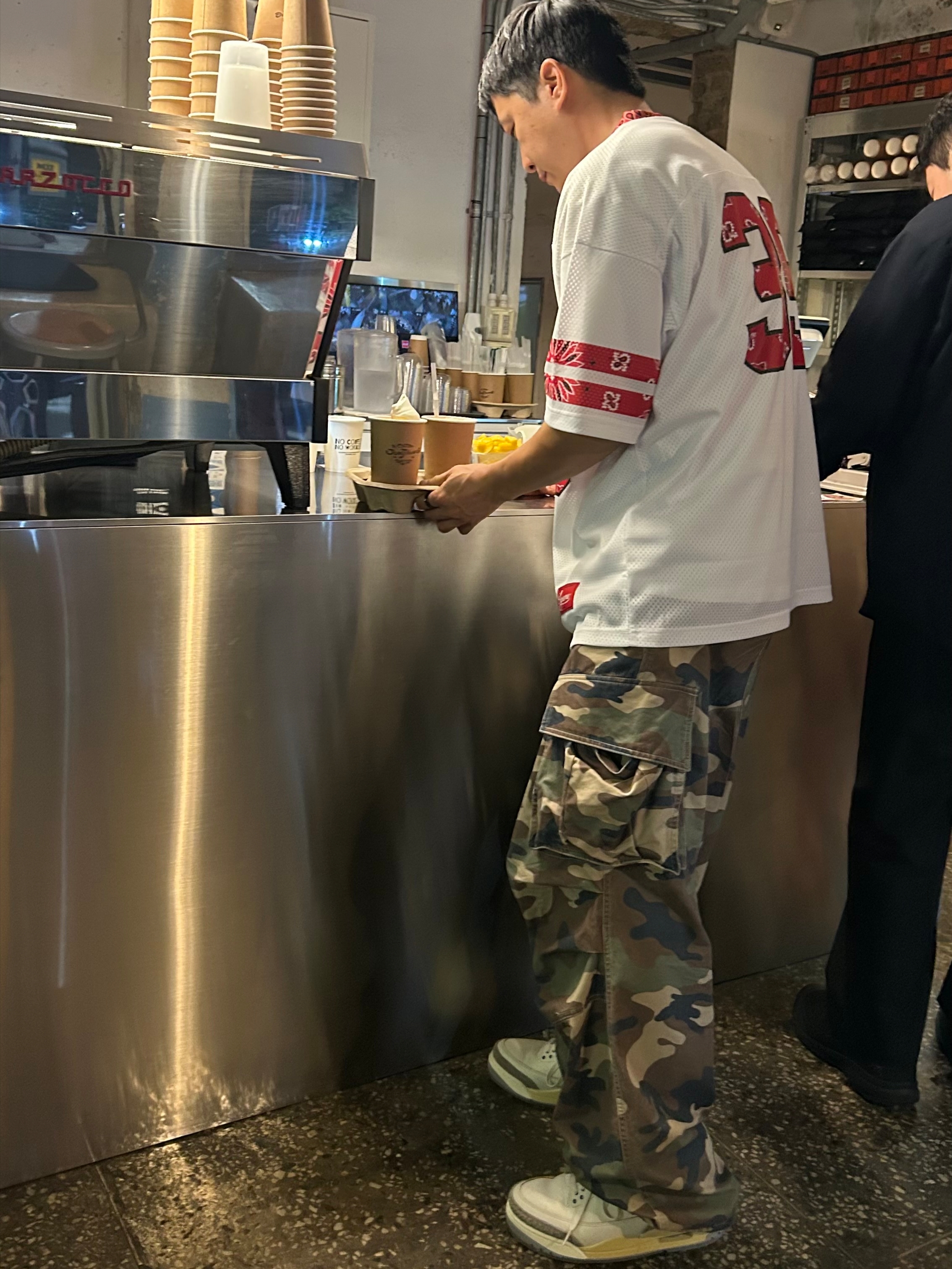 Supreme Bandana Football Jersey White - 25SS, Jordan 3 Retro Seoul 2.0 착용 스타일 - 3