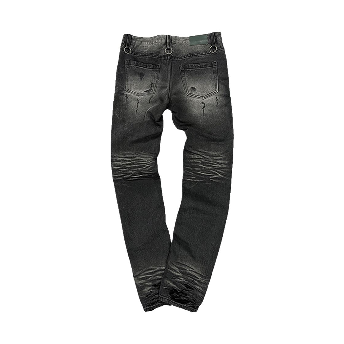 언더마이카 25SS 하드 워시드 앤틱 링스 디스트레스트 슬림 진 워시드 그레이(Undermycar 25SS Hard Washed Antique Rings Distressed Slim Jeans Washed Gray) - 2