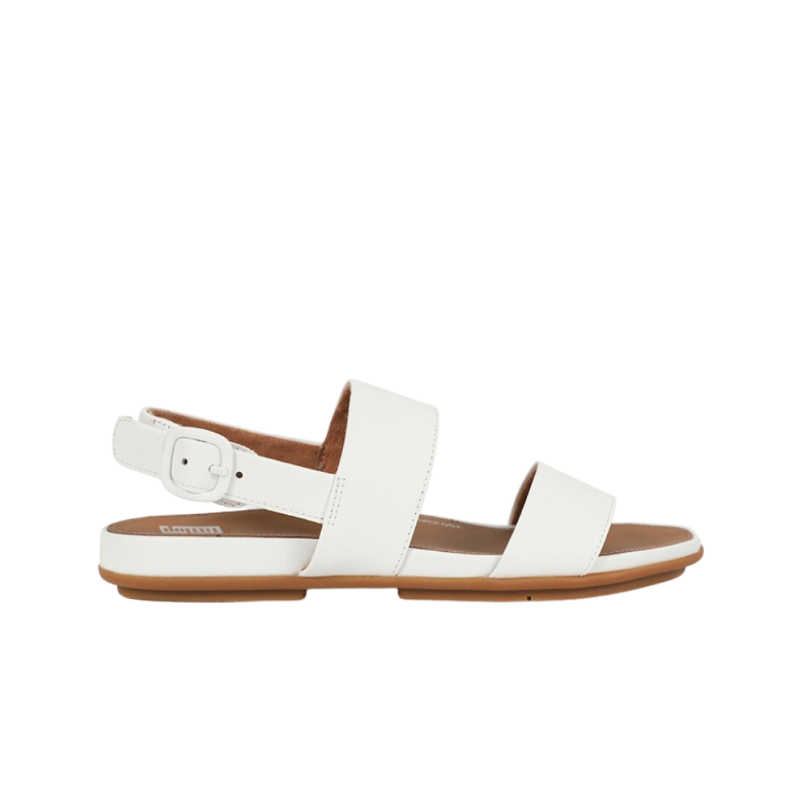 EB1-194 (W) FITFLOP Gracie Leather Back Strap Sandals Urban White