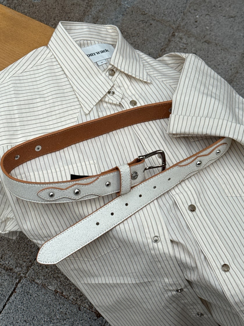 STUSSY RODEO BELT ホワイト　ステューシー　ベルト　S /Ｍ STUSSY RODEO BELT ホワイト ステューシー ベルト S /M