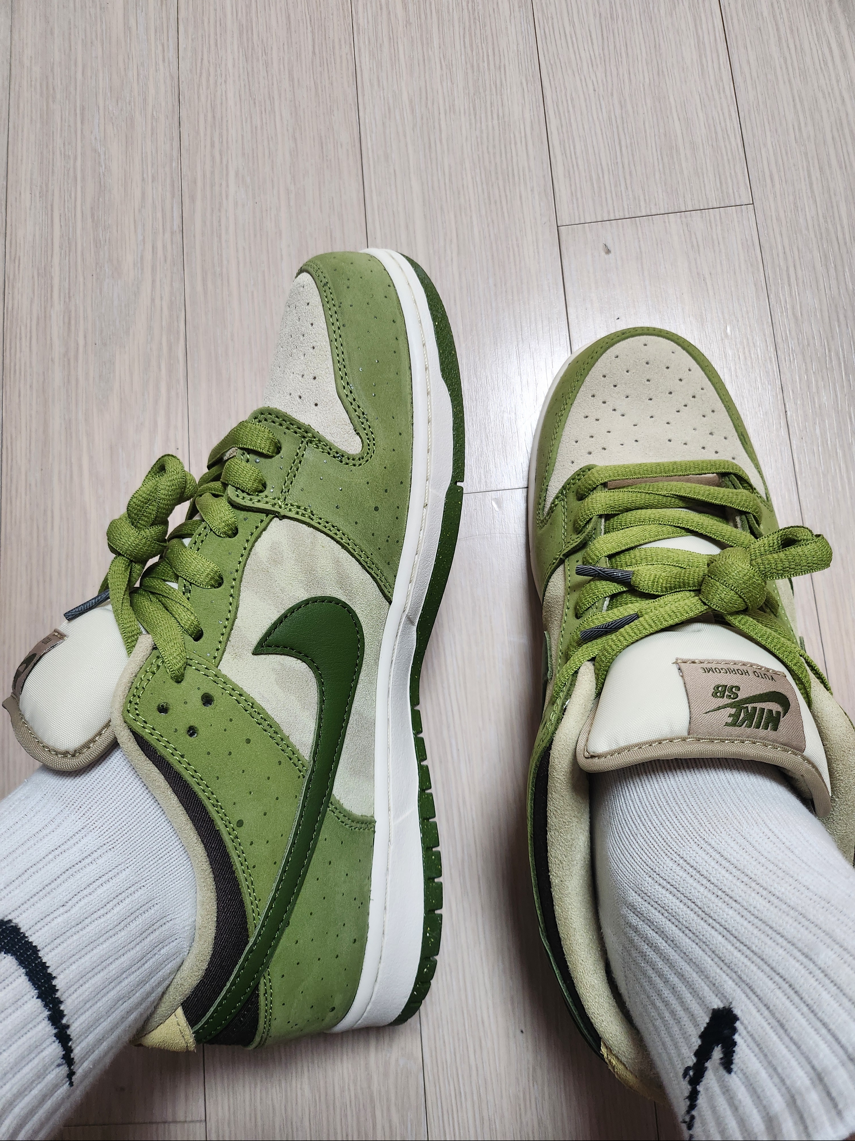 Nike x Yuto Horigome SB Dunk Low Matcha 착용 스타일 - 1