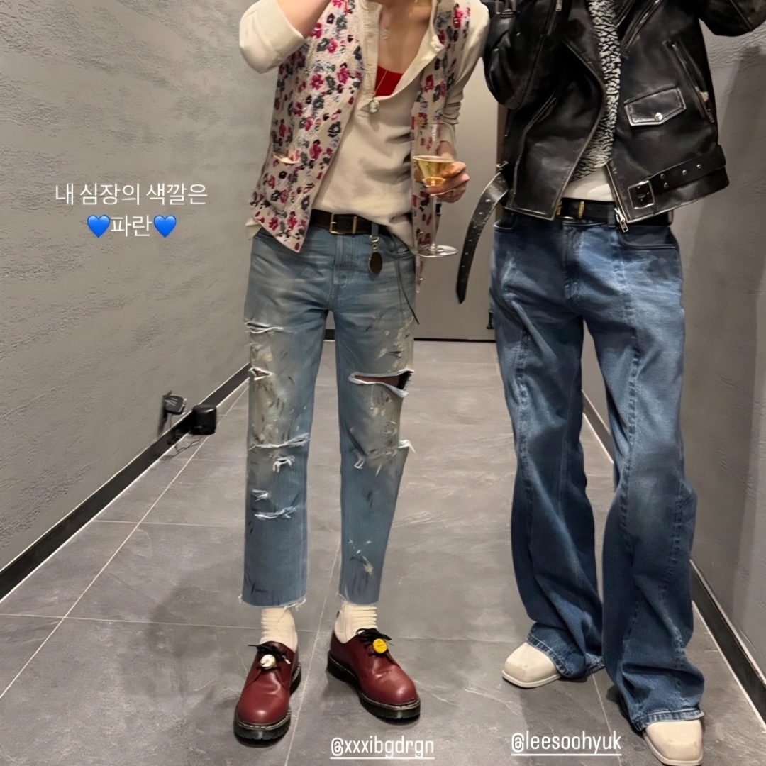 Dr. Martens x Palace 1461 Red 착용 스타일