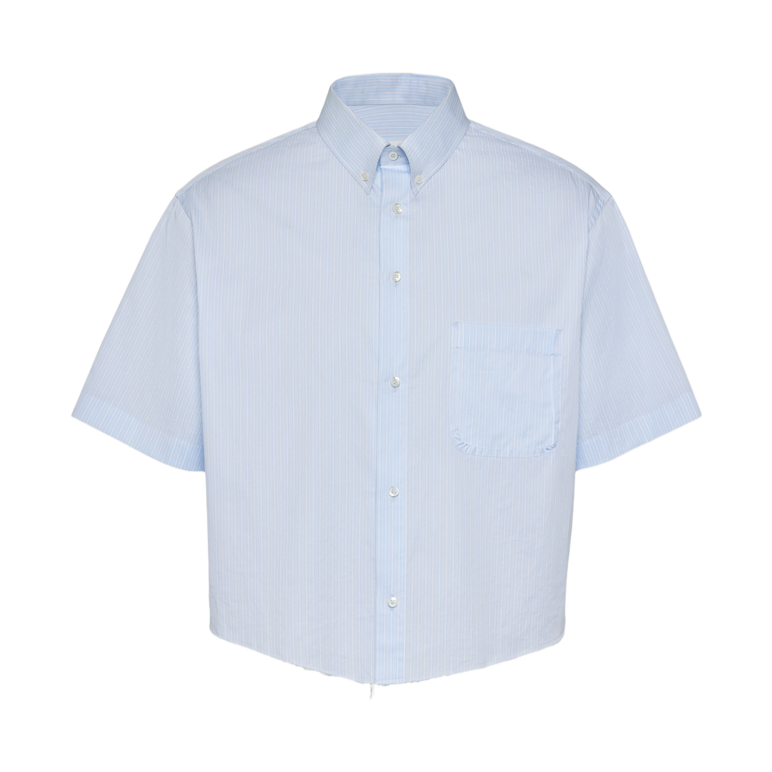 S50DR0012M35529471F Maison Margiela Short-Sleeved Shirt Ciel
