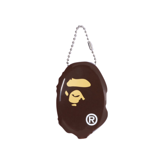BAPE Ape Head Metal Keychain Brown