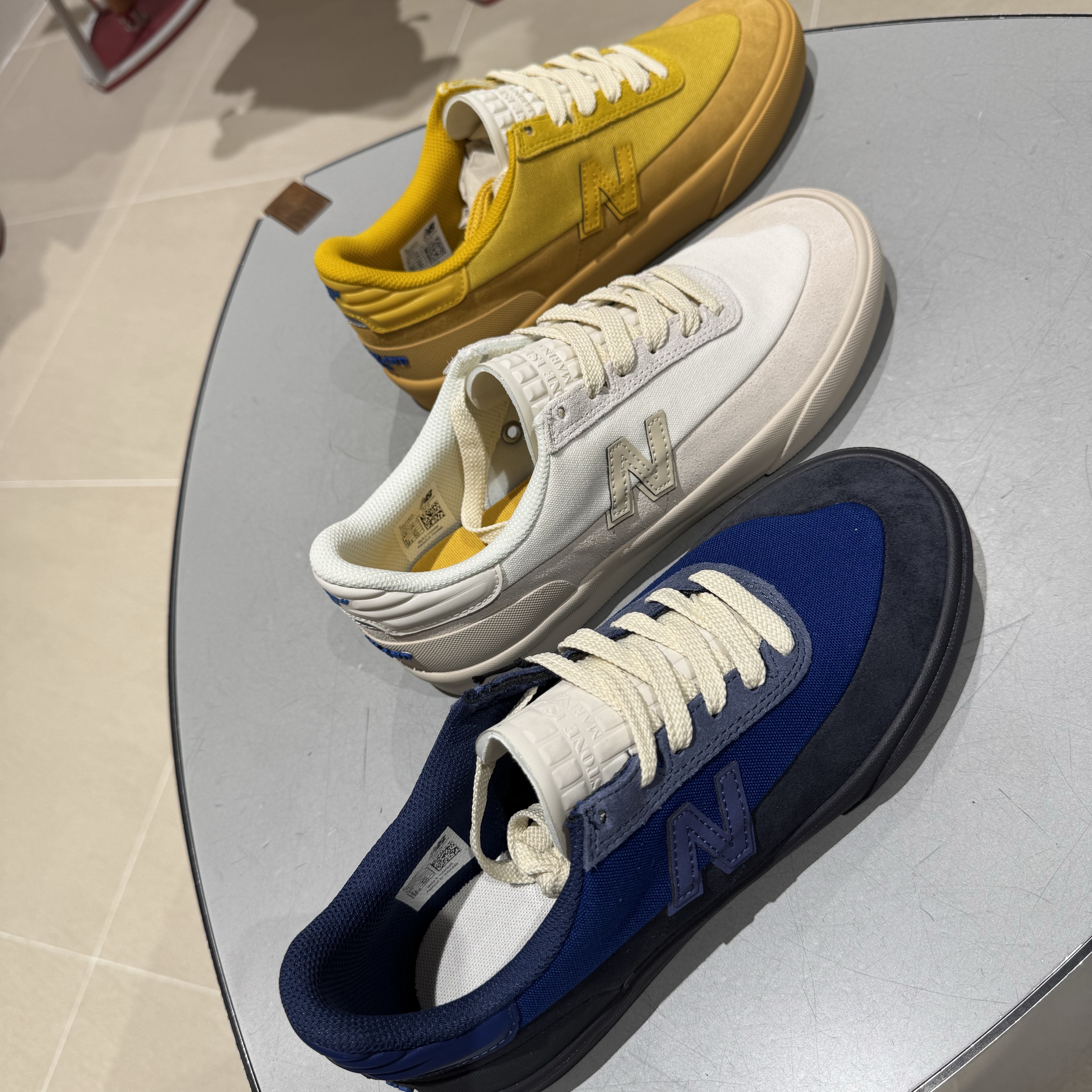 New Balance x Stone Island Numeric 272 Blue Black, New Balance x Stone Island Numeric 272 White Royal Blue 착용 스타일 - 7