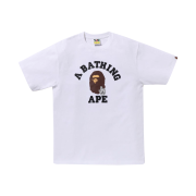 BAPE Go Ape Pointer College T-Shirt White