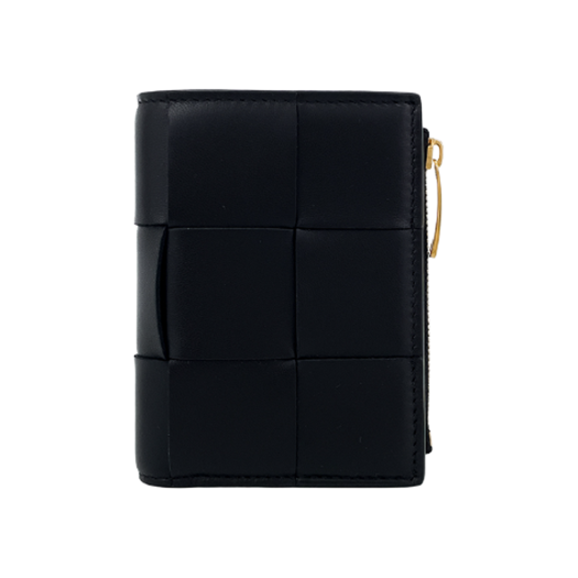 ITFBCNN8WUTW Bottega Veneta Small Cassette Folding Wallet Black