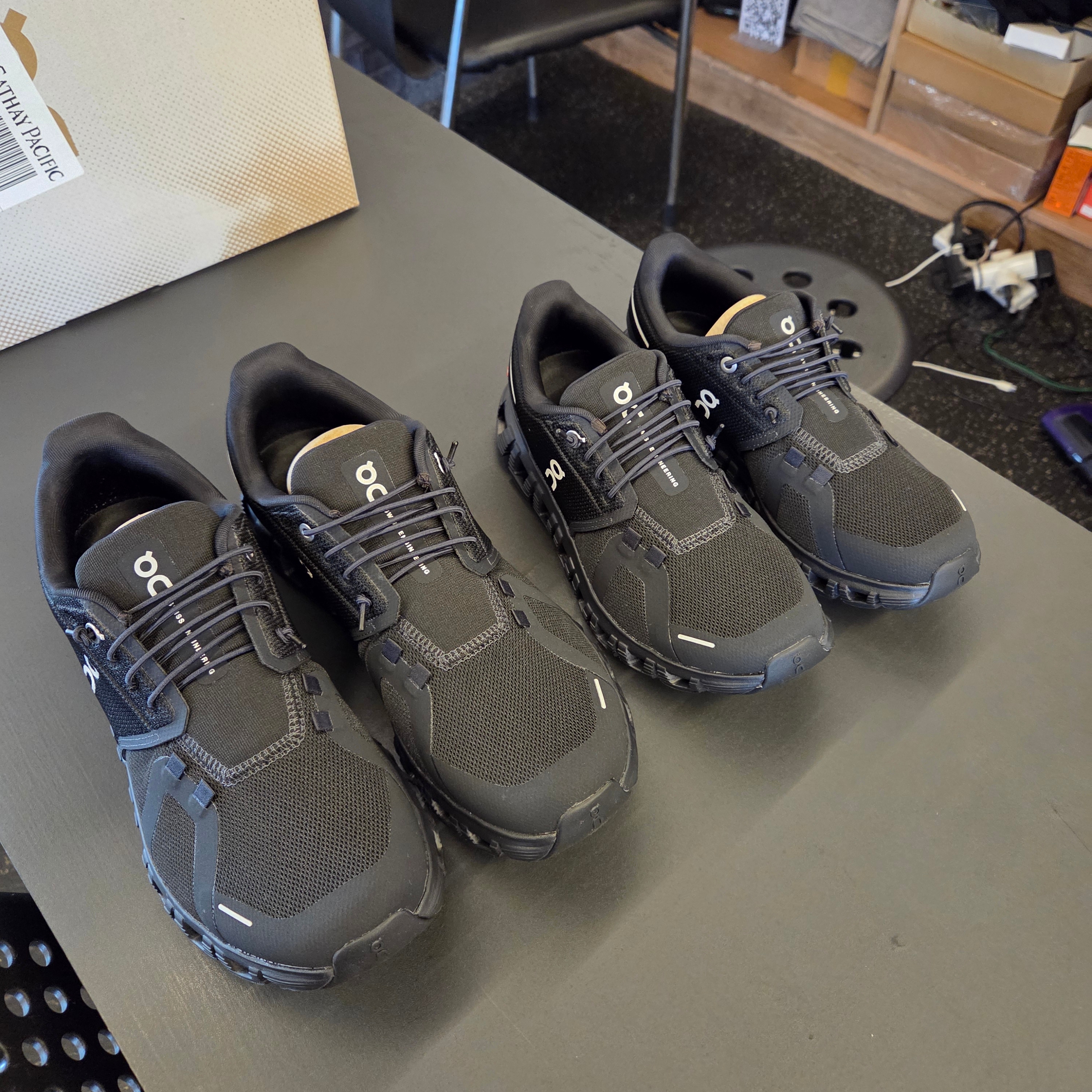 On Running Cloud 6 Black, (W) On Running Cloud 6 Black 착용 스타일