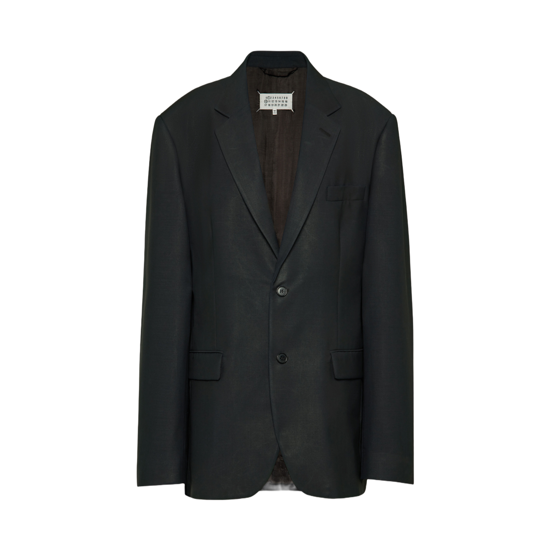 S51BN0431M35301510 (W) Maison Margiela Mohair Wool Blazer Blue