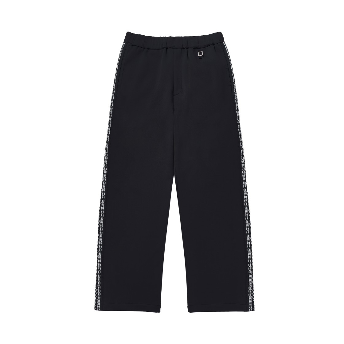 W251PT17927N Wooyoungmi Knit Detail Track Pants Navy - 25SS