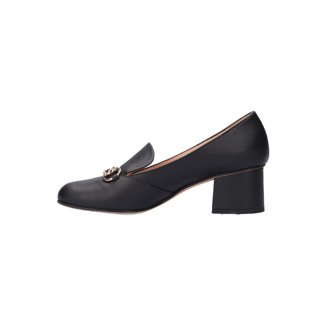 [B등급] 구찌 466701 홀스빗 미드힐 펌프스 블랙 37([B등급] GUCCI Vintage Horsebit Mid-Heel Pumps Black Size 37) - 2