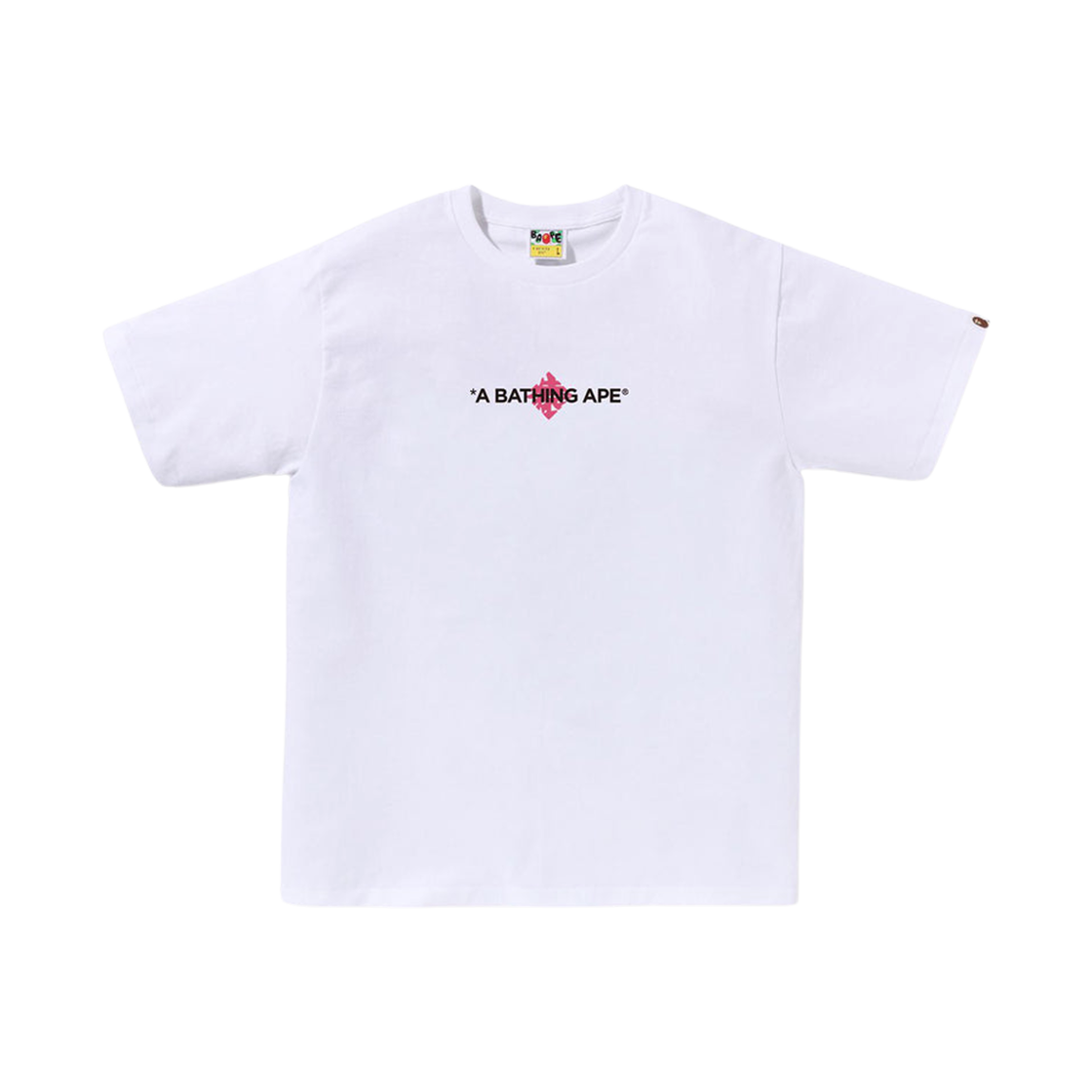 베이프 재패니즈 팬 티셔츠 화이트 핑크(BAPE Japanese Fan T-Shirt White Pink)