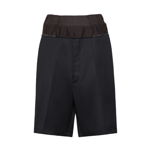 S51MU0070MTN075900 (W) Maison Margiela Anonymity Of The Lining Shorts Black