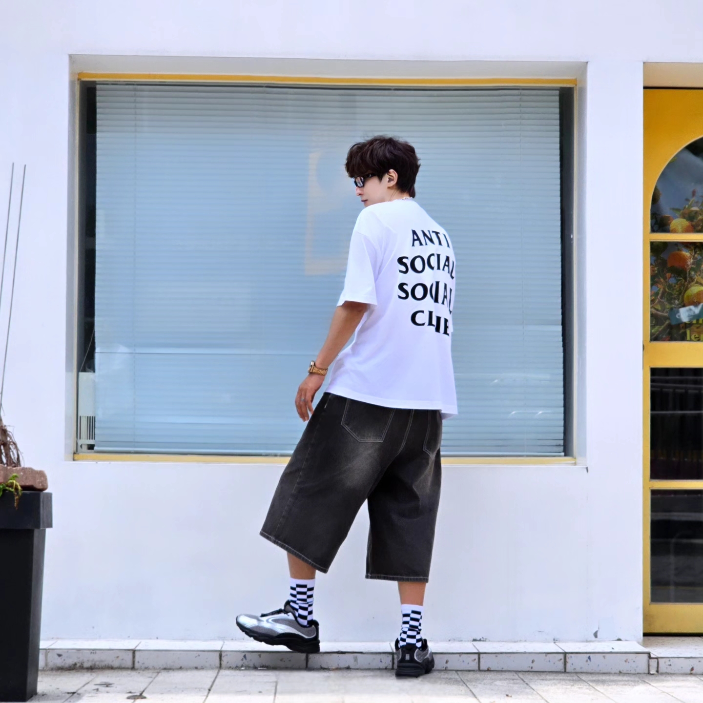 Anti Social Social Club Mind Games S/S Tee White, [6% 적립] FILA Pantera 99/25 Silver 착용 스타일 - 4