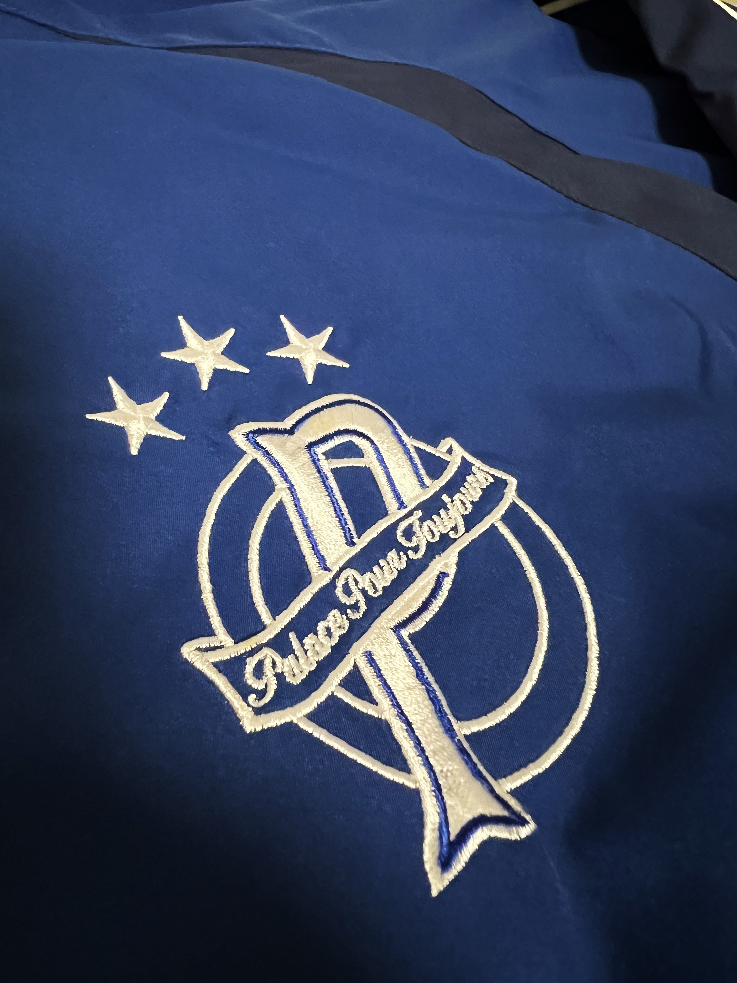 Palace Palais Pro Team Jacket Blue Berry - 25SS 착용 스타일 - 2
