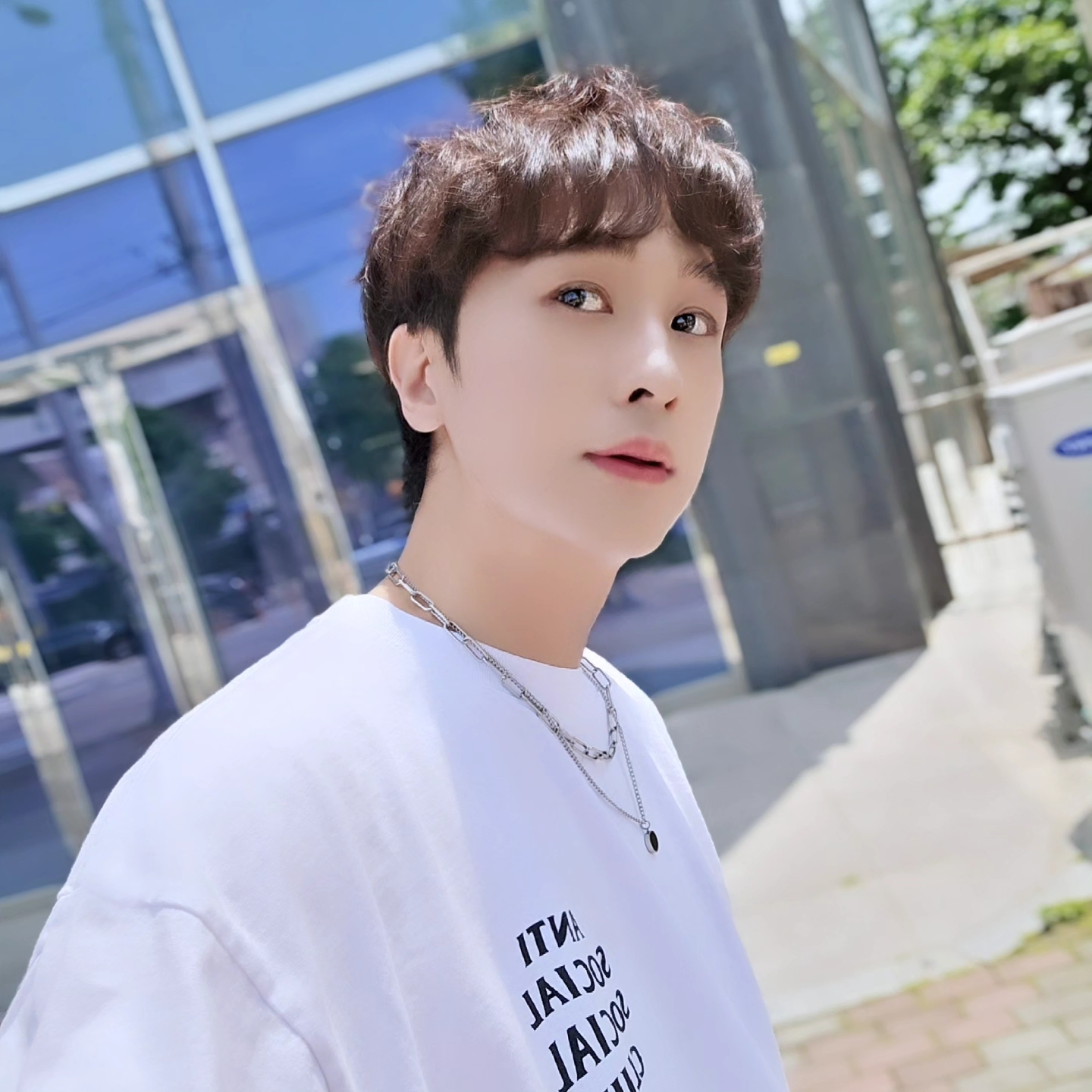 Anti Social Social Club Mind Games S/S Tee White, Samsung Galaxy Watch6 44mm LTE Silver (Korean Ver.) 착용 스타일 - 5