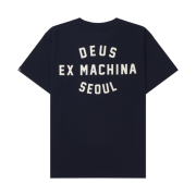 Deus Ex Machina Seoul College Address T-Shirt Navy