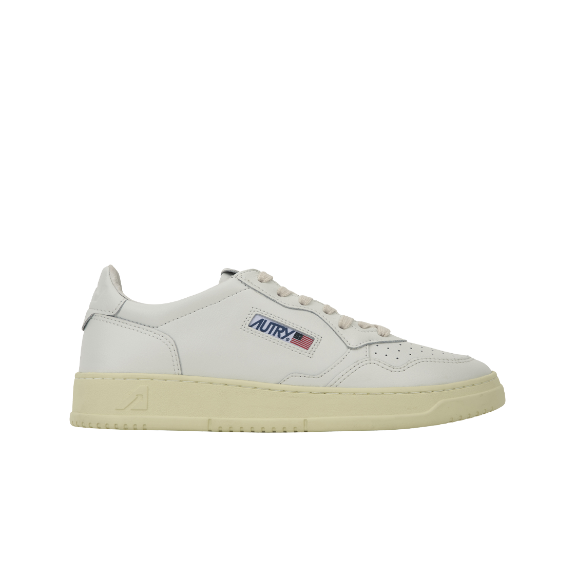 오트리 메달리스트 로우 레더 스니커즈 화이트(Autry Medalist Low Leather Sneakers White)