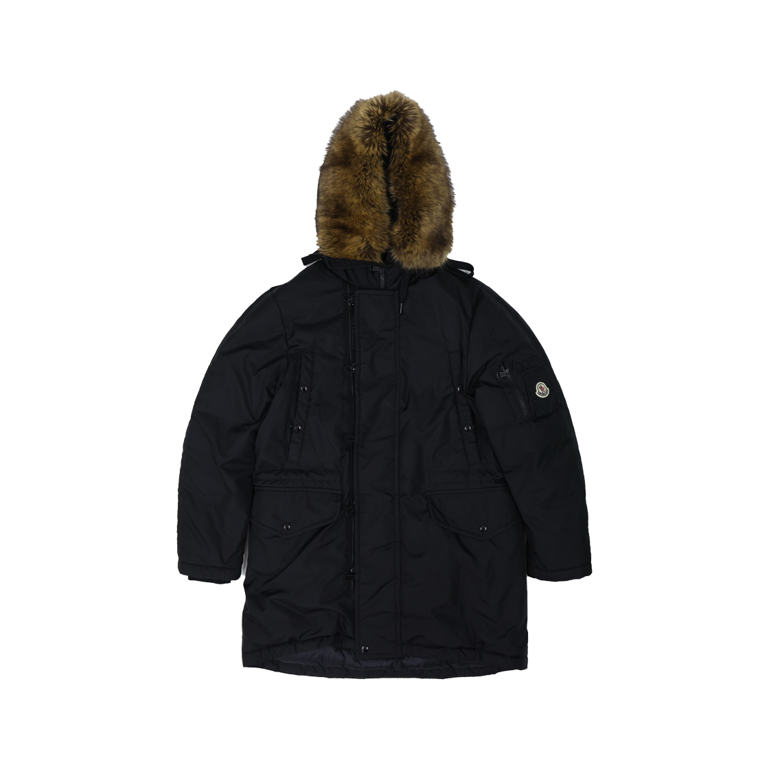 ITTBGM7J2C9W MONCLER Ajar Long Down Jacket Black - 대표 이미지 #1