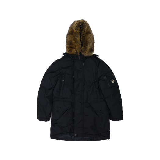 ITTBGM7J2C9W MONCLER Ajar Long Down Jacket Black