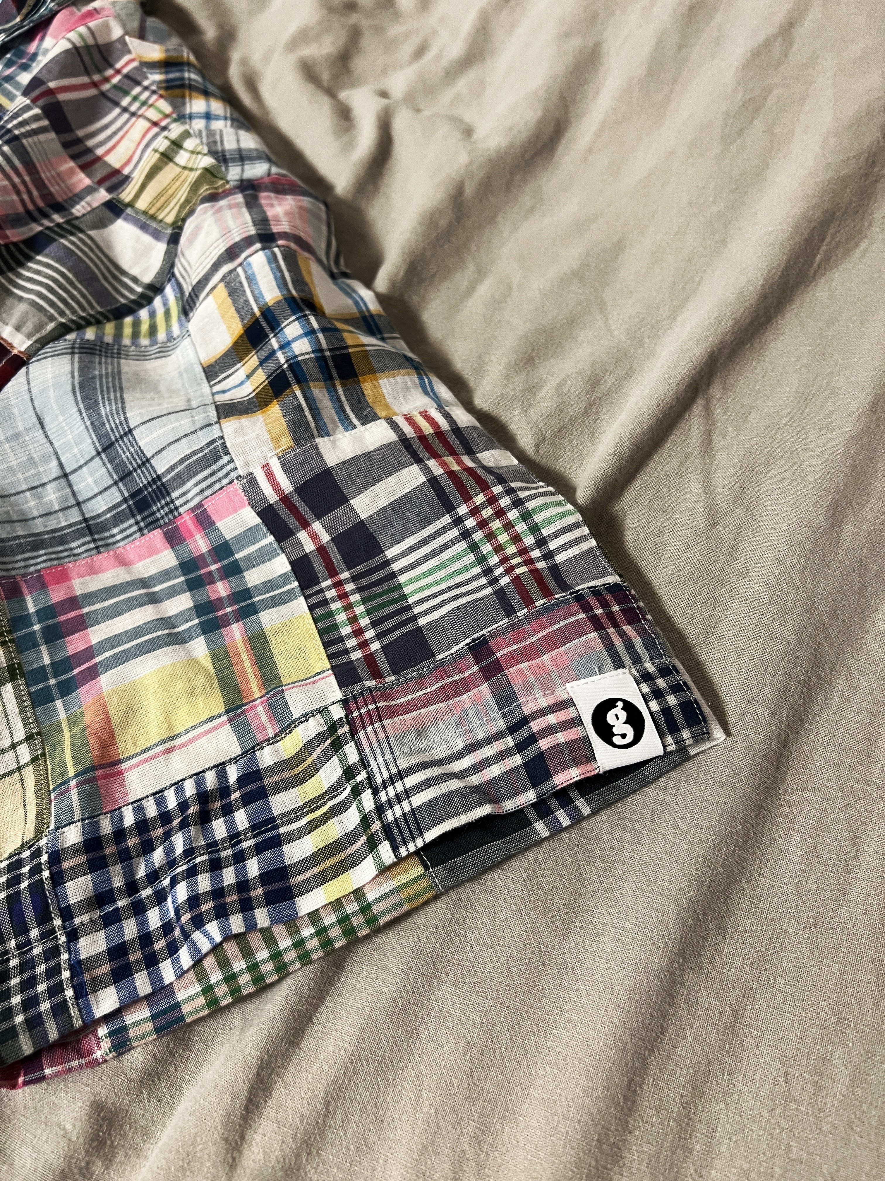 Supreme x GOODENOUGH Patchwork Madras S/S Shirt Multicolor - 25SS 착용 스타일