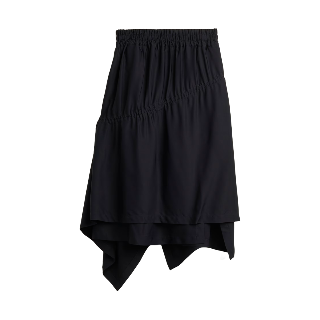JX4753 (W) Y-3 Rayon Twill Skirt Black
