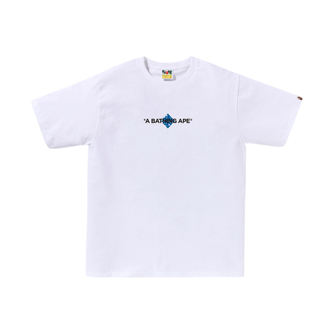 베이프 재패니즈 팬 티셔츠 화이트 블루(BAPE Japanese Fan T-Shirt White Blue)