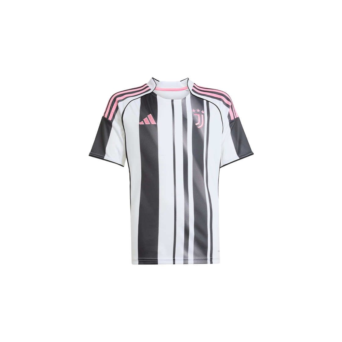 (키즈) 아디다스 유벤투스 25/26 홈 저지 화이트 블랙 - KR 사이즈 (논 마킹 버전)((Kids) Adidas Juventus 25/26 Home Jersey White Black - KR Sizing (Non Marking Ver.)) - 1