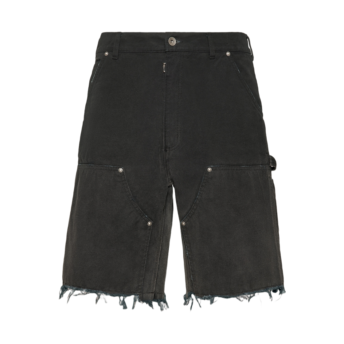 S50MU0082M35255855 Maison Margiela Stud Denim Shorts Black