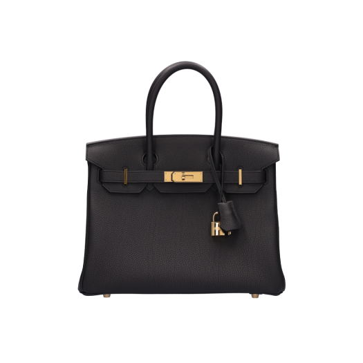 ITNV735LLFLJ HERMES Birkin 30 Bag Togo Noir Gold Hardware W Stamp