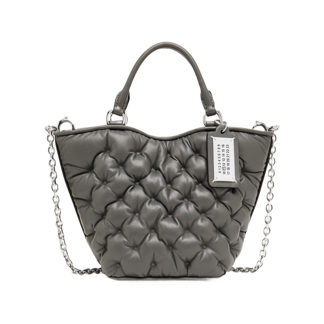 메종 마르지엘라 글램 슬램 자수 토트 미니 블루 우트르 메흐(Maison Margiela Glam Slam Embroidery Tote Mini Bleu Outre-Mer) - 1
