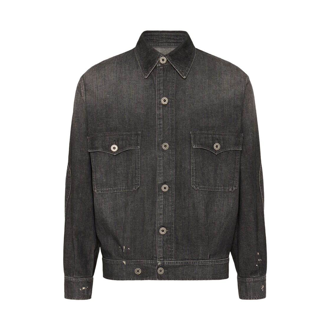 S50AM0649M30025961 Maison Margiela Distressed Denim Jacket Black