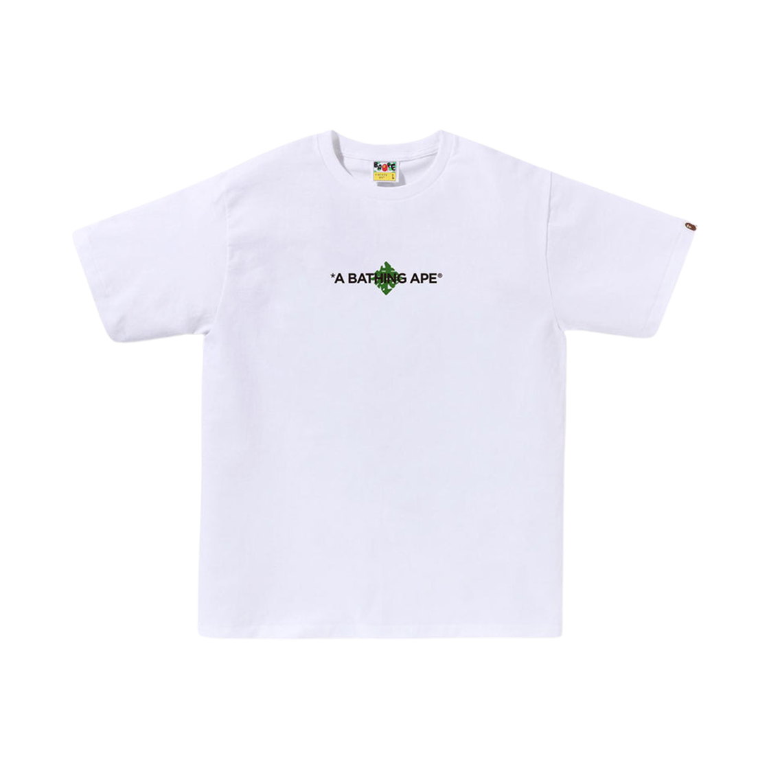 베이프 재패니즈 팬 티셔츠 화이트 그린(BAPE Japanese Fan T-Shirt White Green)