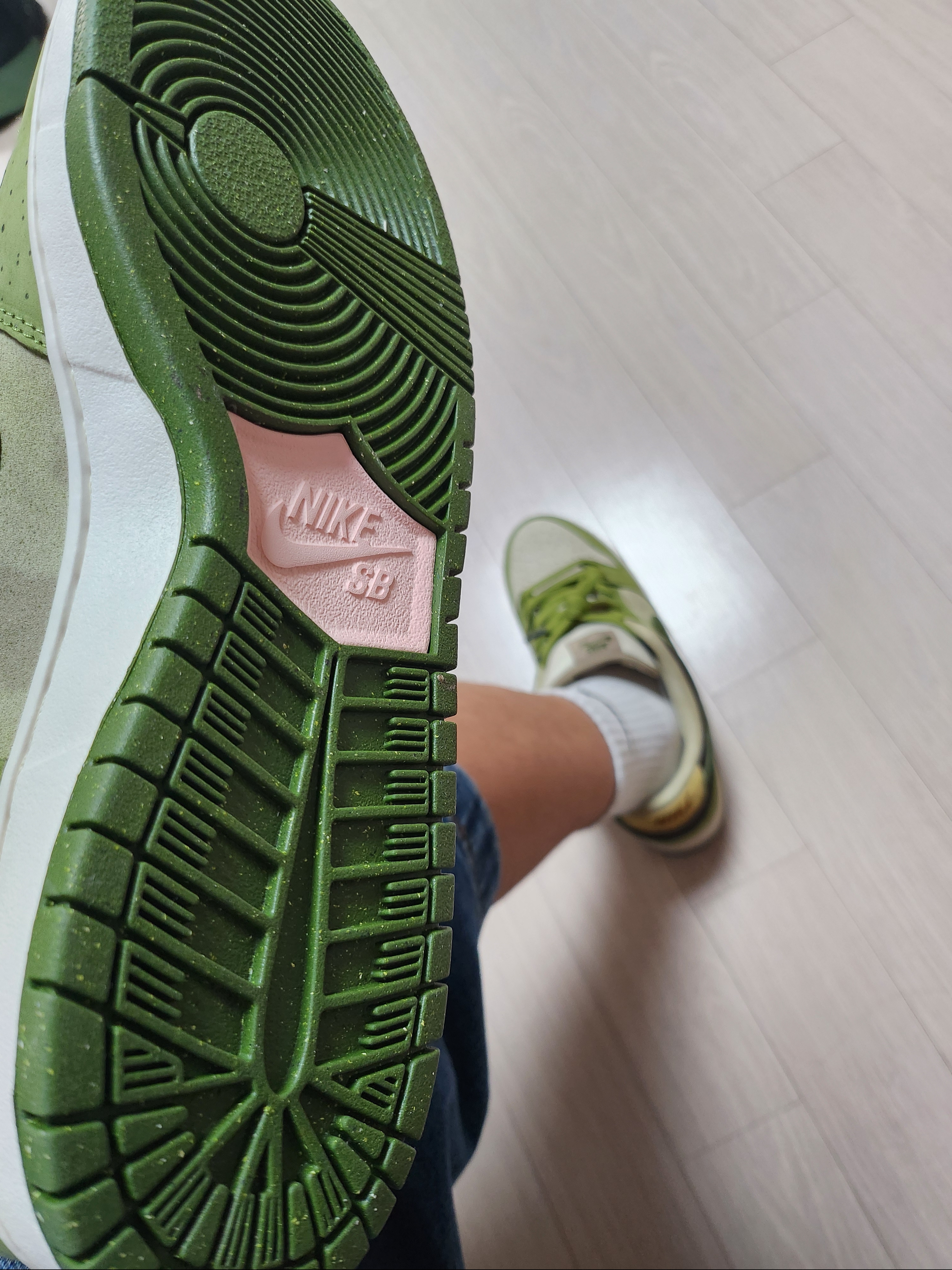 Nike x Yuto Horigome SB Dunk Low Matcha 착용 스타일 - 3