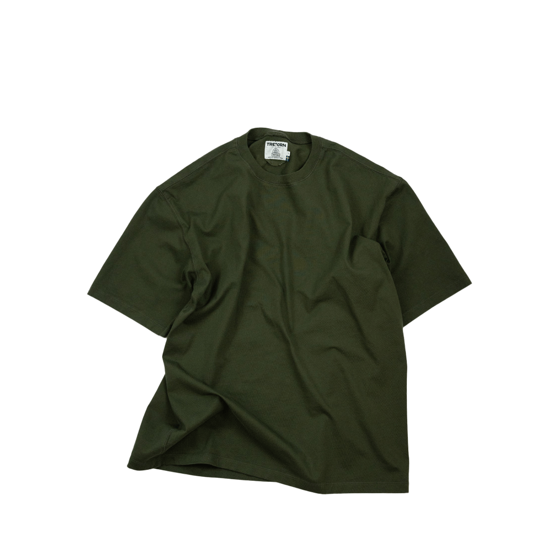 트레통 티셔츠 올리브