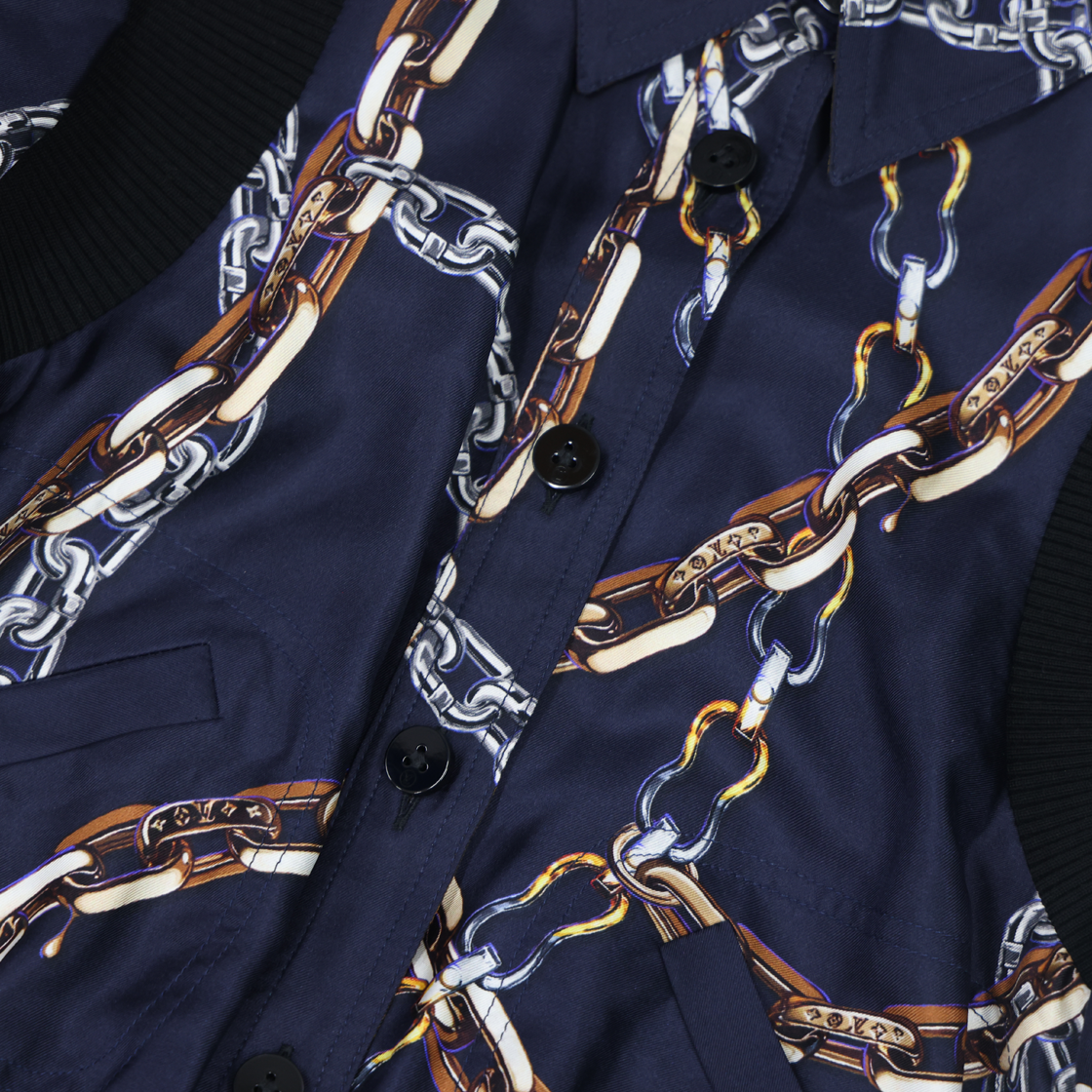 [S등급] 루이비통 1A91UE 버튼 업 리버서블 봄버 자켓([S등급] LOUIS VUITTON Vintage Button-Up Reversible Bomber Jacket) - 3