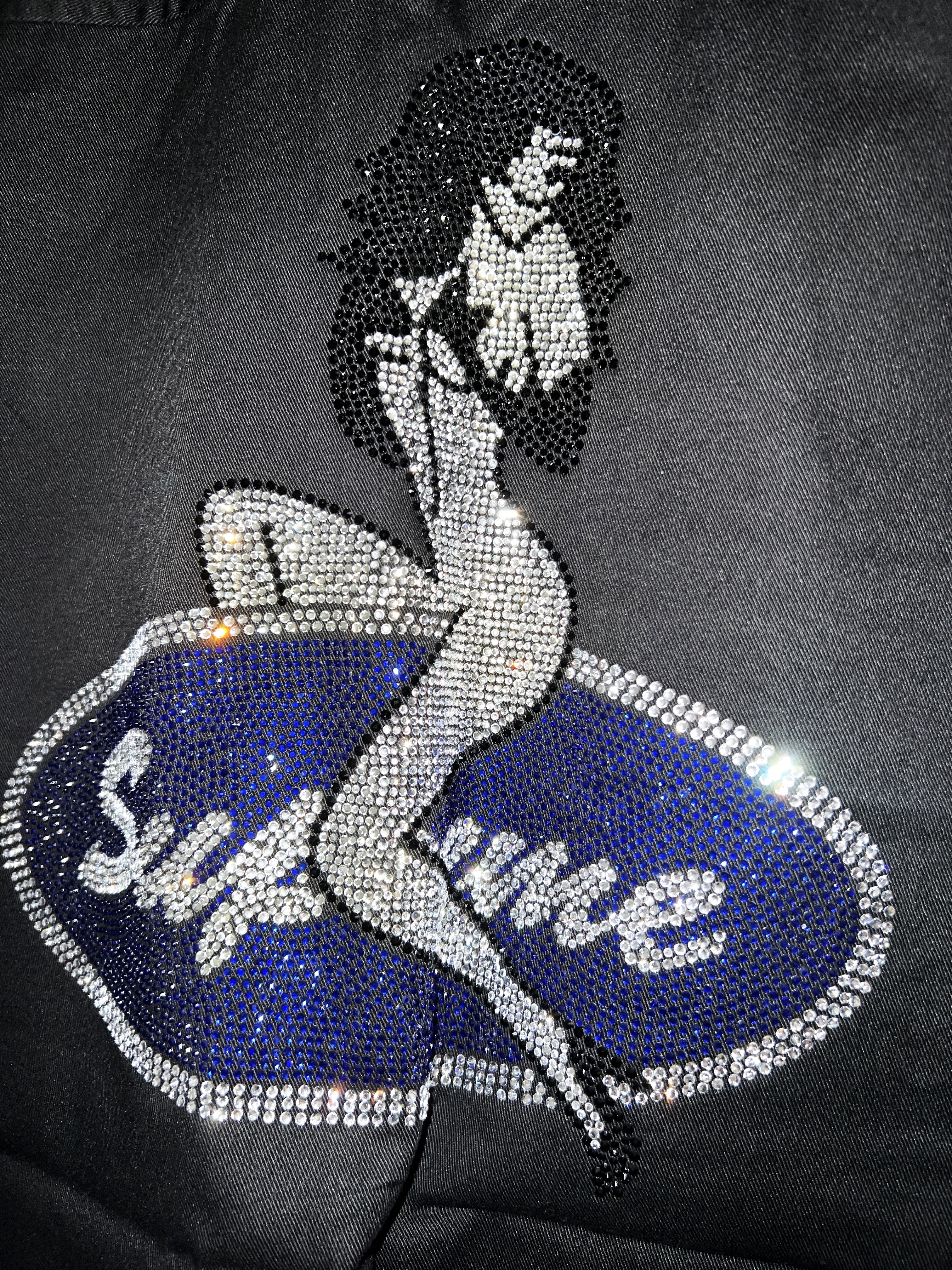 Supreme Rhinestone Pin Up S/S Work Shirt Black - 25SS 착용 스타일