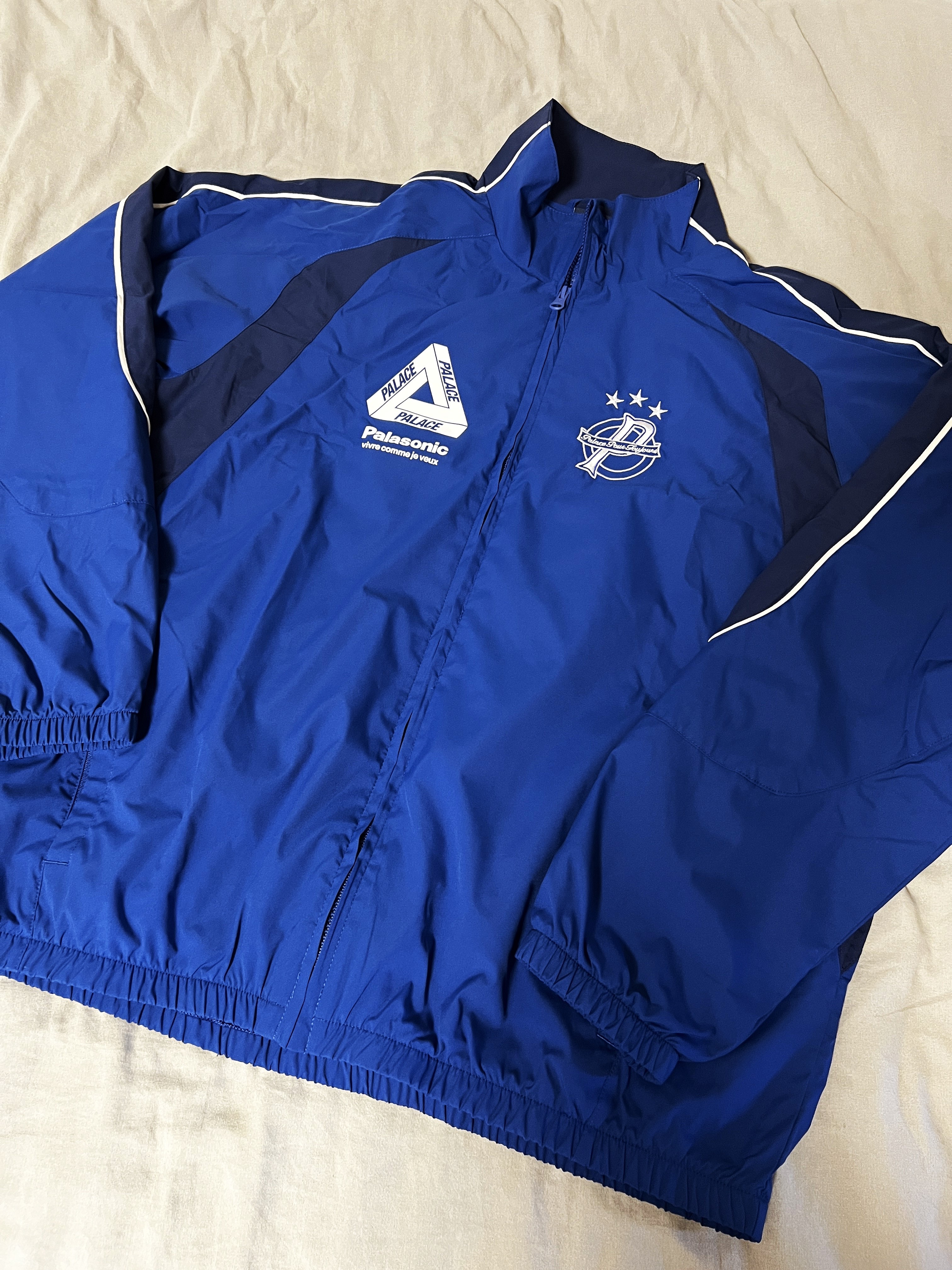 Palace Palais Pro Team Jacket Blue Berry - 25SS 착용 스타일