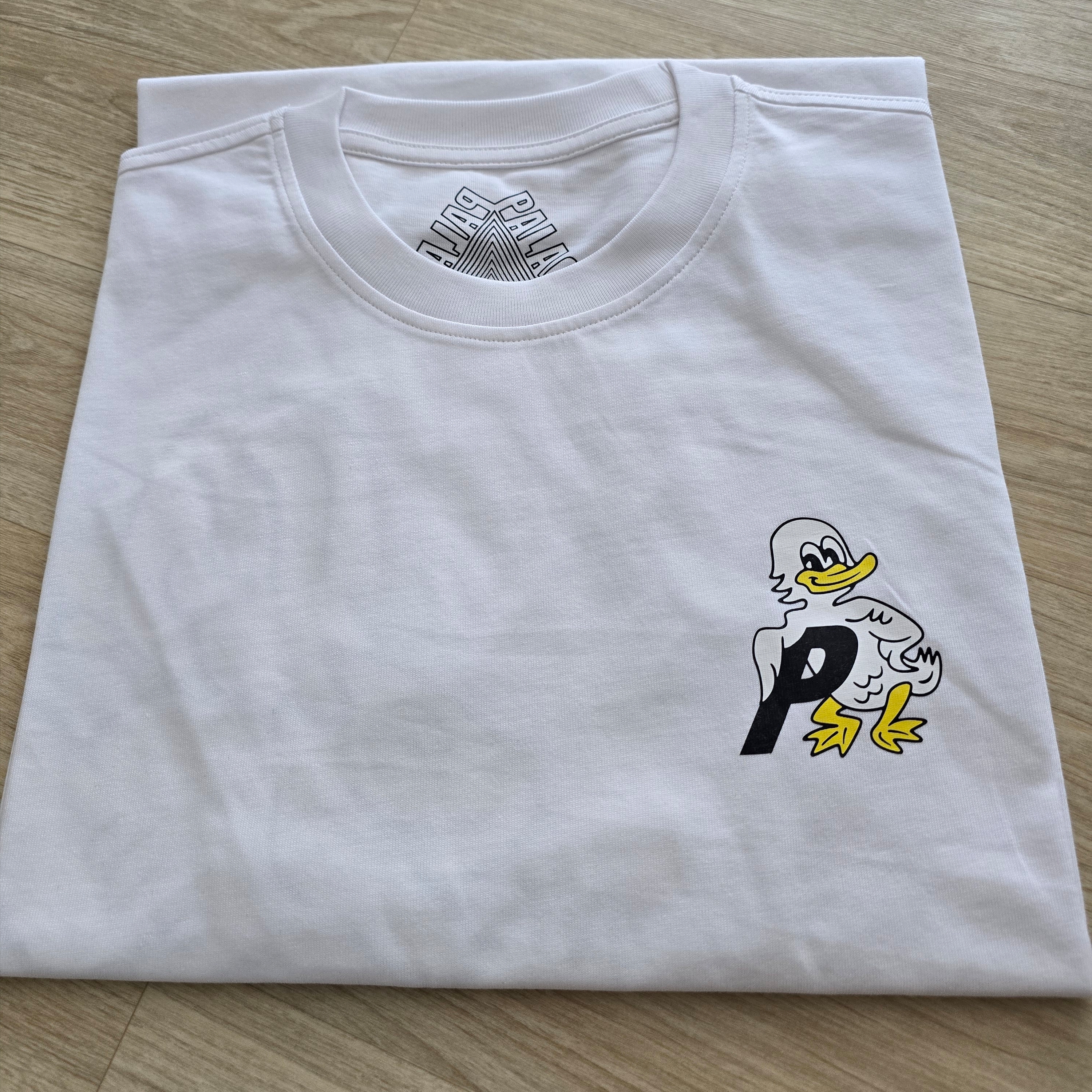 Palace Duck Off T-Shirt White - 25SS 착용 스타일