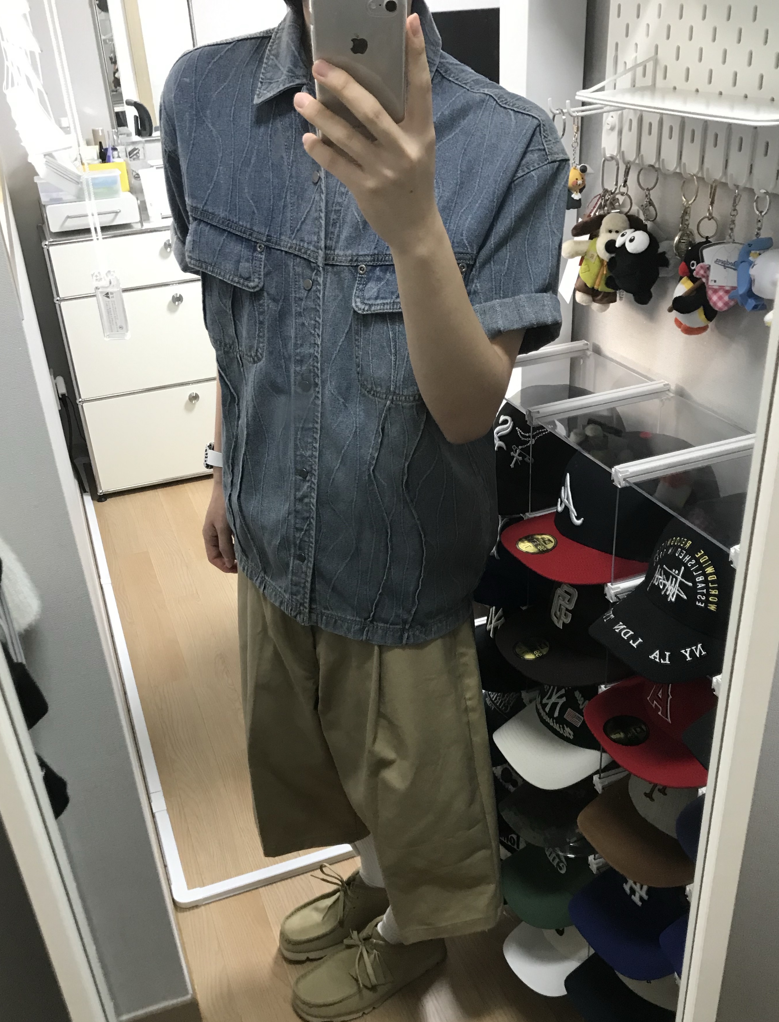 Clarks Wallabee Maple Suede, Clarks Wallabee Gore-Tex Maple Suede 착용 스타일 - 2