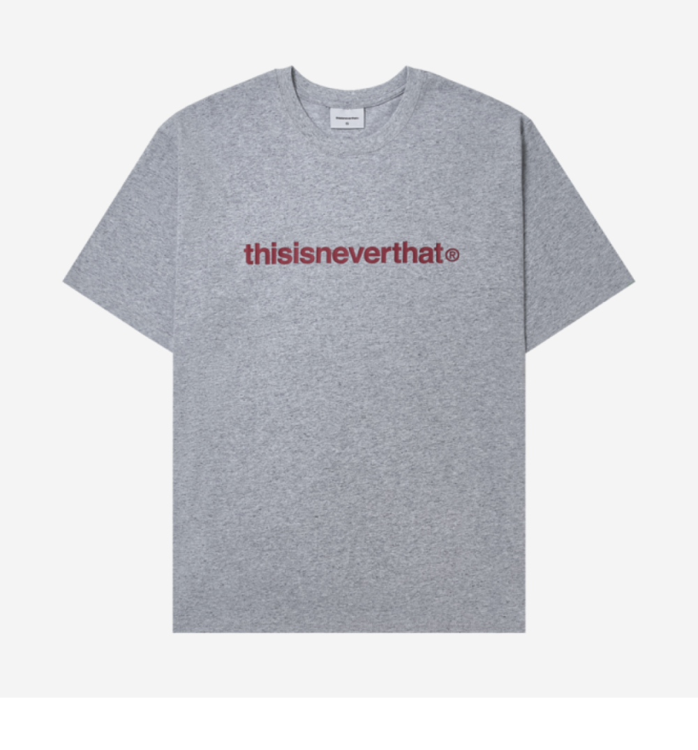 디스이즈네버댓 T-로고 티셔츠 헤더 그레이 | Thisisneverthat