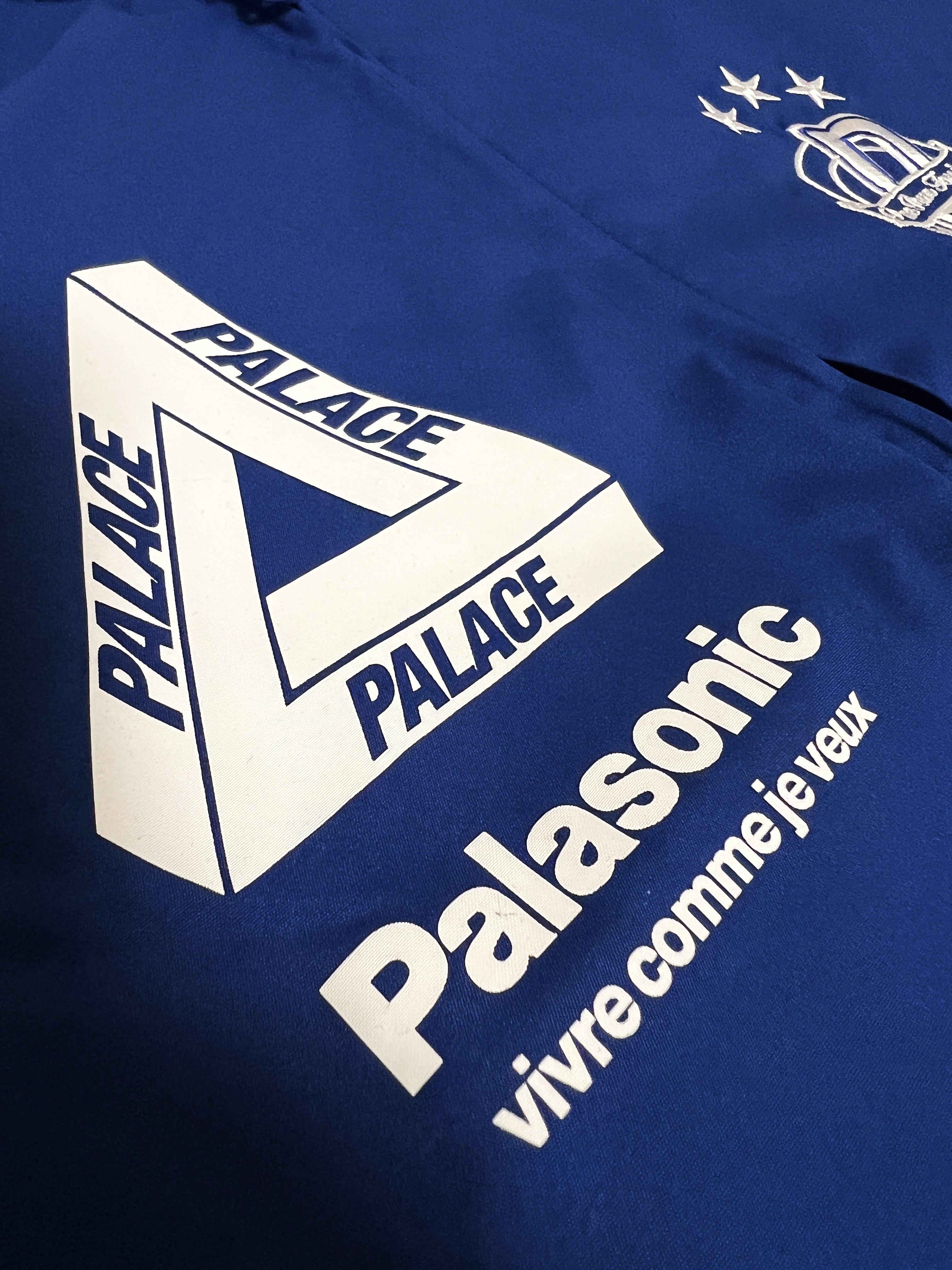 Palace Palais Pro Team Jacket Blue Berry - 25SS 착용 스타일 - 1