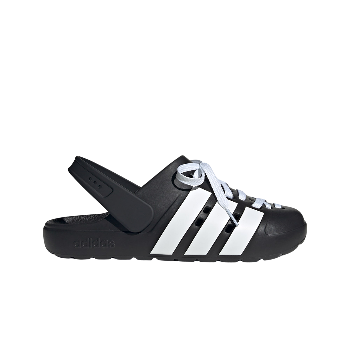 아디다스 스포츠웨어 아딜렛 클로그 2.0 코어 블랙 클라우드 화이트(Adidas Sportswear Adilette Clog 2.0 Core Black Cloud White)