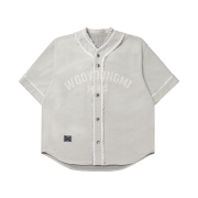 Wooyoungmi Baseball Logo Shirt Grey - 25SS