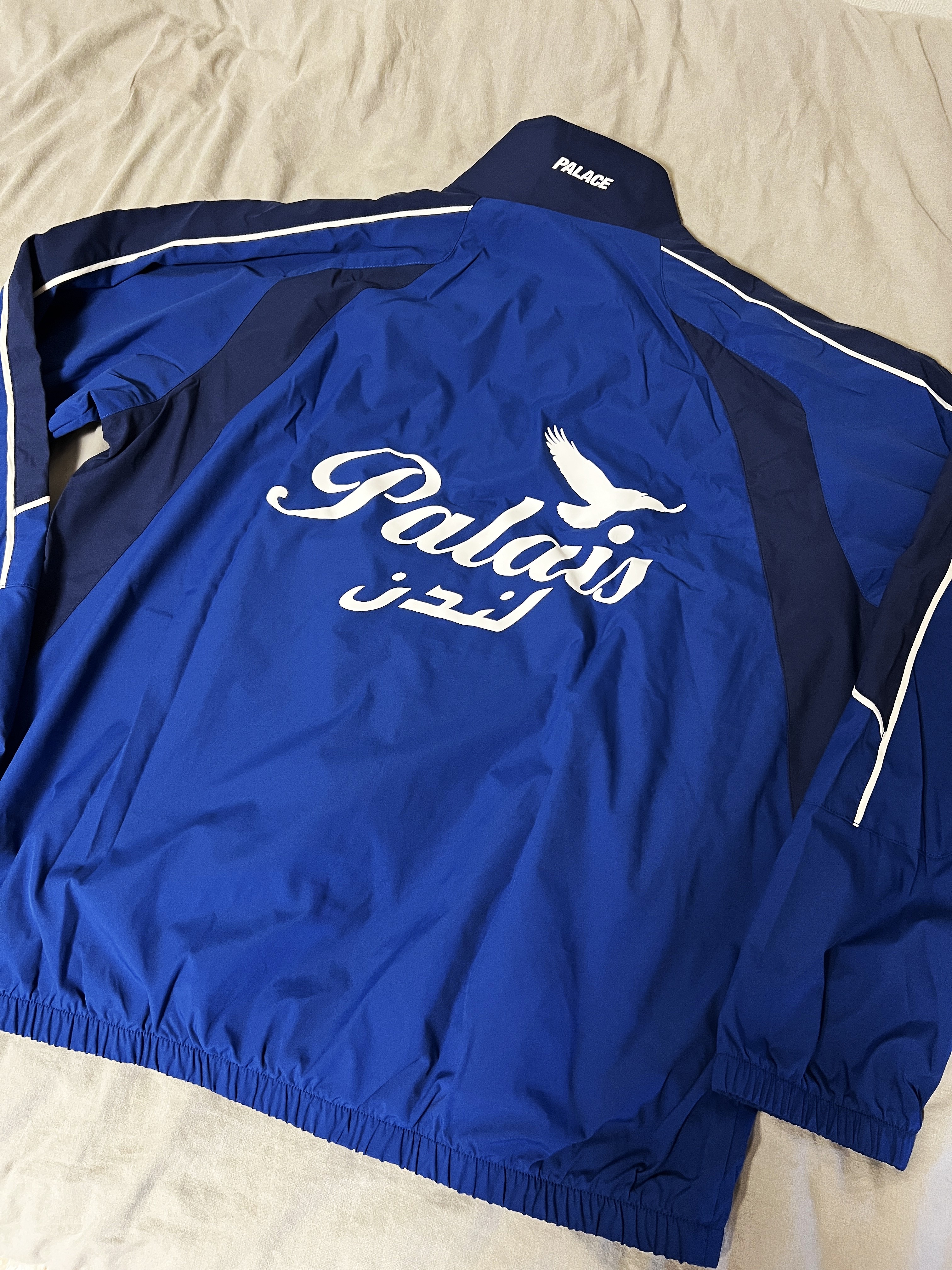 Palace Palais Pro Team Jacket Blue Berry - 25SS 착용 스타일