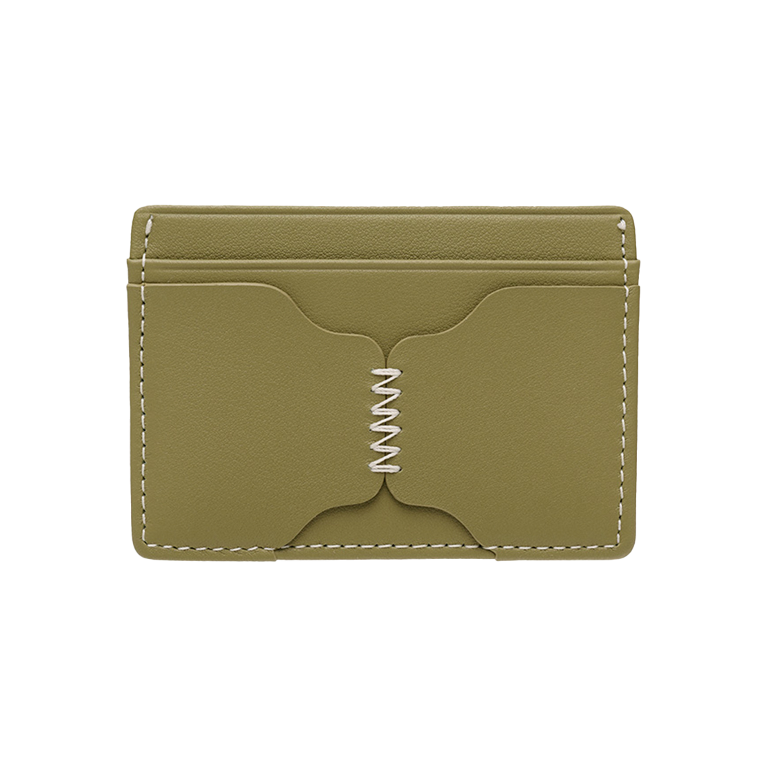 르마스크 론즈 스티치 소가죽 카드지갑 올리브(Le Masque Lones Stitch Cowhide Card Wallet Olive)