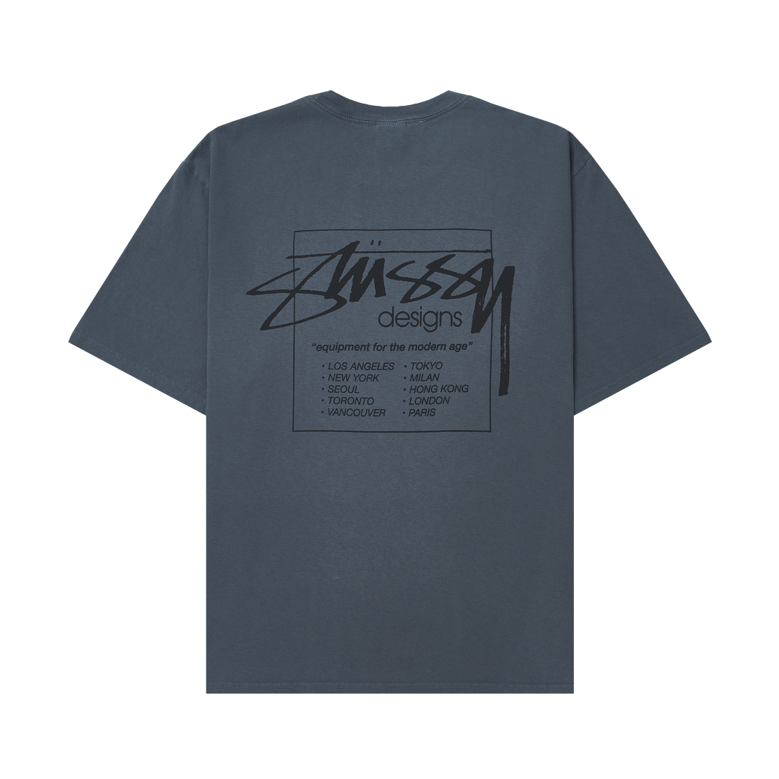 스투시 모던 에이지 피그먼트 다이드 티셔츠 네이비(Stussy Modern Age Pigment Dyed T-Shirt Navy)